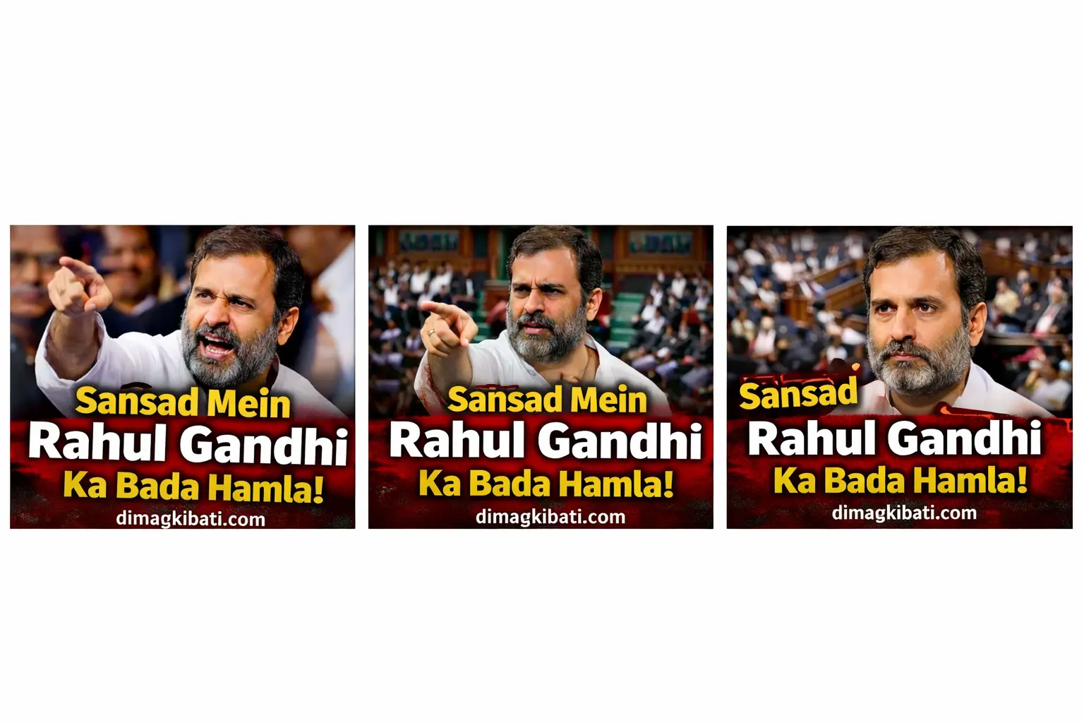 Rahul Gandhi speaking in Parliament during budget session